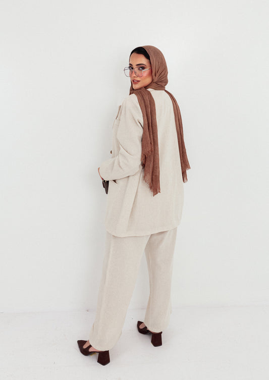 🤎 Elora – Beige Linen